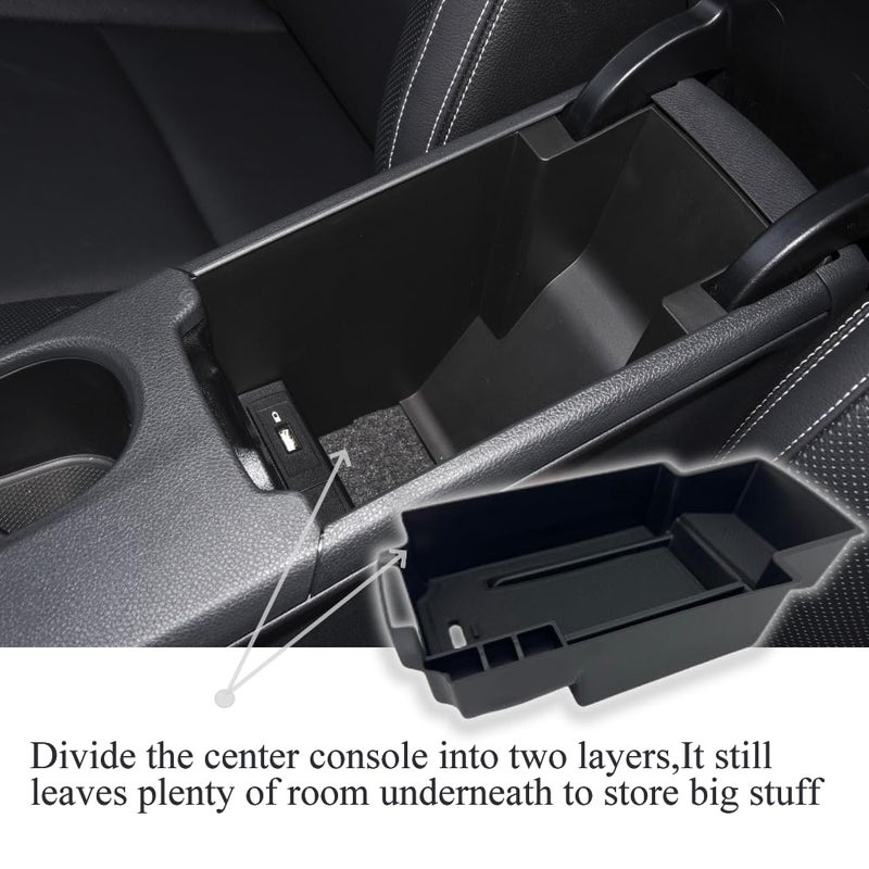 Vesul Center Console Organizer Compatible with 2014-2019 Mercedes-Benz Benz CLA-Class CLA45 AMG CLA250/2015-2020 GLA-Class GLA250 GLA45 AMG ABS Armrest Storage Tray Insert Box - Image 4